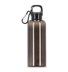 Noa waterfles R-PET 500 ml Transparant LT98913 – duurzame transparante waterfles met karabijnhaakclip, licht en herbruikbaar relatiegeschenk van gerecycled materiaal