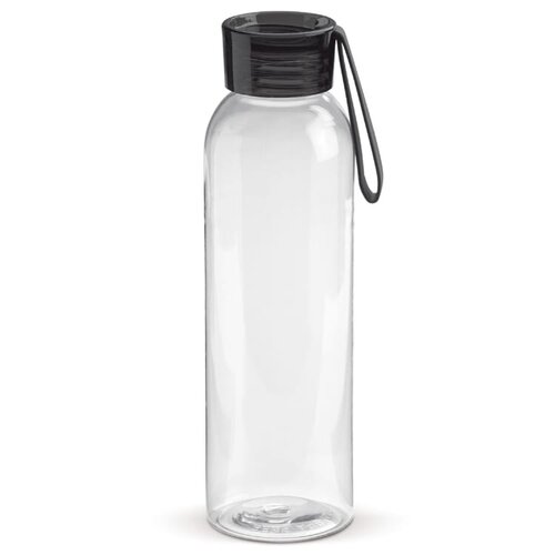 Waterfles Tritan 600 ml LT98766 – BPA-vrije drinkfles van Tritan kunststof met siliconen draagband en transparante dop, duurzaam relatiegeschenk