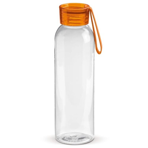 Waterfles Tritan 600 ml LT98766 – BPA-vrije drinkfles van Tritan kunststof met siliconen draagband en transparante dop, duurzaam relatiegeschenk