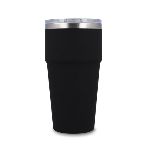 T-ceramic soft touch automok 500 ml LT98729 – duurzame thermokoffiemok met keramische binnenlaag, soft touch afwerking en lekvrij design, ideaal voor onderweg