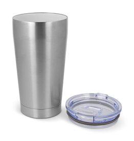 T-ceramic thermosbeker met deksel Cango 500 ml LT98724 – duurzame beker van gerecycled RVS met keramische binnenlaag, smaakneutraal en lekvrij design