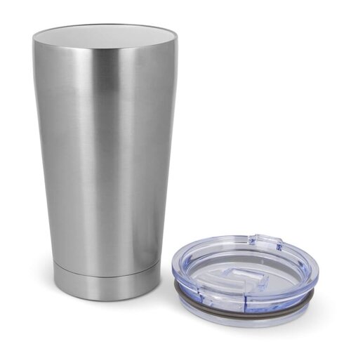 T-ceramic thermosbeker met deksel Cango 500 ml LT98724 – duurzame beker van gerecycled RVS met keramische binnenlaag, smaakneutraal en lekvrij design