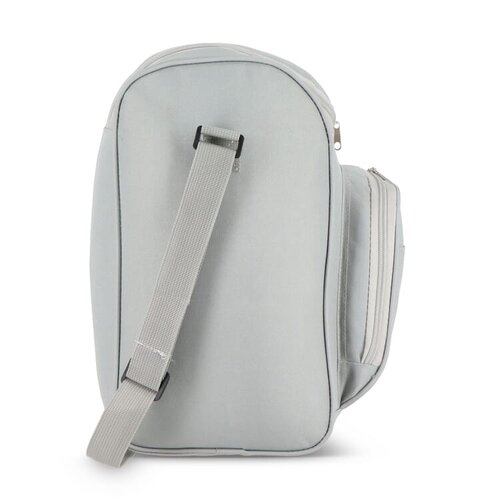 Koeltas R-PET LT95394 van gerecycled 600D polyester met 13 liter inhoud, aluminium isolatie en voorvak met ritssluiting bedrukken met logo