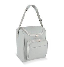 Koeltas R-PET LT95394 van gerecycled 600D polyester met 13 liter inhoud, aluminium isolatie en voorvak met ritssluiting bedrukken met logo