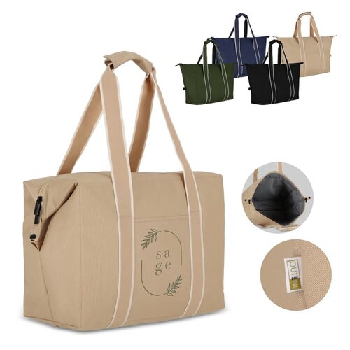 InSideOut R-PET Koeltas Koli LT57100 – duurzame en uitbreidbare koeltas van gerecycled R-PET met aluminium isolatie, ideaal als promotie- of relatiegeschenk