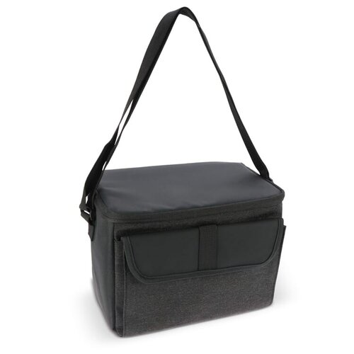 Koeltas Liam RPET 8 liter LT95284 van gerecycled RPET met aluminiumfolie voering en ritssluiting bedrukken met logo voor lunch en strandgebruik