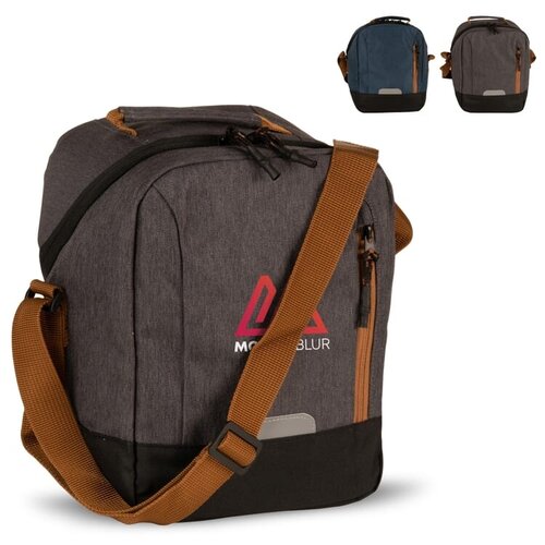 R-PET koeltas 8L LT95220 – duurzame koeltas van gerecycled R-PET met verstelbare schouderband en ritssluiting, ideaal voor outdoor en bedrijfspromoties