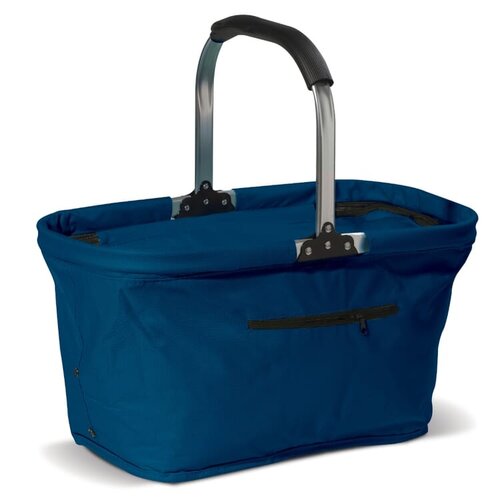 Picknickmand 2-in-1 Koeltas LT91498 met aluminium frame, opvouwbaar ontwerp en isolerende voering bedrukken met logo