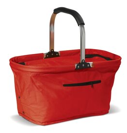 Picknickmand opvouwbaar 2-in-1 koeltas 600D LT91498 – ruime opvouwbare koeltas van stevig polyester, ideaal voor strand, picknick en zomerse promoties