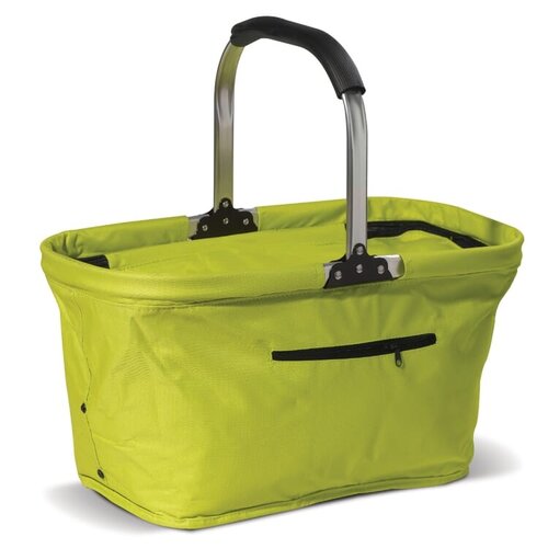 Picknickmand 2-in-1 Koeltas LT91498 met aluminium frame, opvouwbaar ontwerp en isolerende voering bedrukken met logo