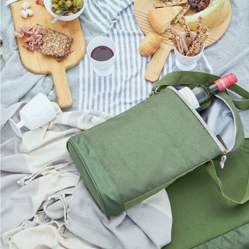 Sagaform City koeltas hoog 9 liter LT52044 – stijlvolle R-PET koeltas met verstelbare schouderband, geschikt voor wijnflessen, ideaal als duurzaam relatiegeschenk