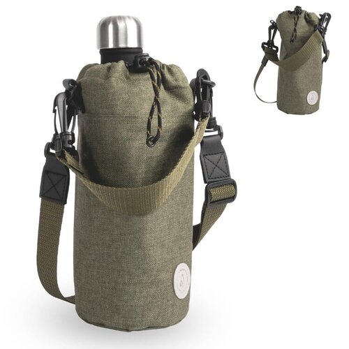 Sagaform City Mini Koeltas 1,2 liter rPET LT52045 met aluminium isolatie, trekkoordsluiting en verstelbare schouderband bedrukken met logo