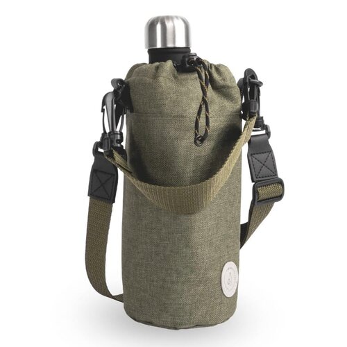 Sagaform City Mini Koeltas 1,2 liter rPET LT52045 met aluminium isolatie, trekkoordsluiting en verstelbare schouderband bedrukken met logo