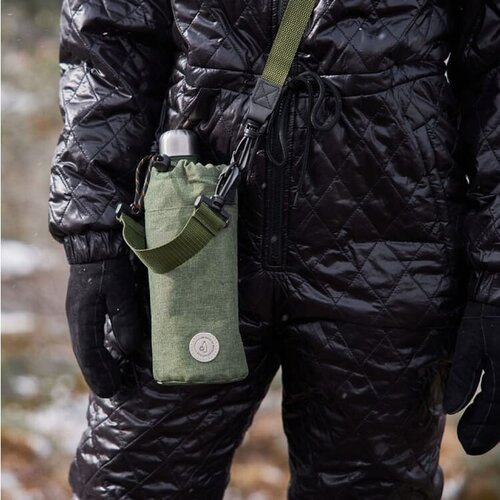 Sagaform City koeltas mini 1,2 liter LT52045 – compacte duurzame R-PET koeltas met verstelbare schouderband en trekkoord, ideaal voor wijn of frisdrankblikjes