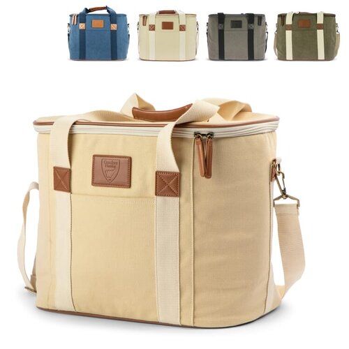 Orrefors Hunting koeltas 27 liter LT54006 – grote canvas koeltas met verstelbare schouderband en stevige handgrepen, ideaal voor outdoor, werk en promoties