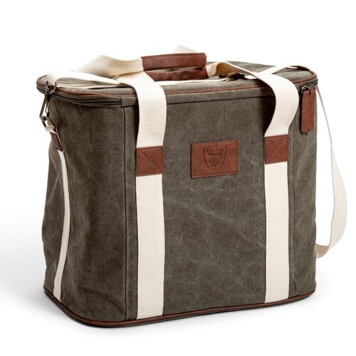 Orrefors Hunting Koeltas 27 liter Canvas LT54006 met aluminium isolatie, verstelbare schouderband en bedrukking of borduring met logo