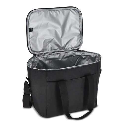 Sagaform City Koeltas 20 liter rPET LT52043 met aluminium isolatie, voorvak en verstelbare schouderriem bedrukken met logo