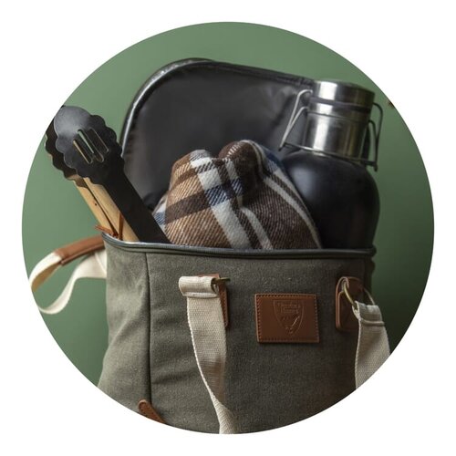 Orrefors Hunting koel rugzak 23L LT54008 – duurzame canvas koelrugzak met stevige isolatie en meerdere vakken, ideaal voor outdoor, werk en promoties