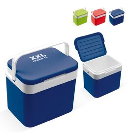 Koelbox Classic 10 liter LT95106 van hoogwaardig kunststof met goede isolatie en stevig handvat bedrukken met logo