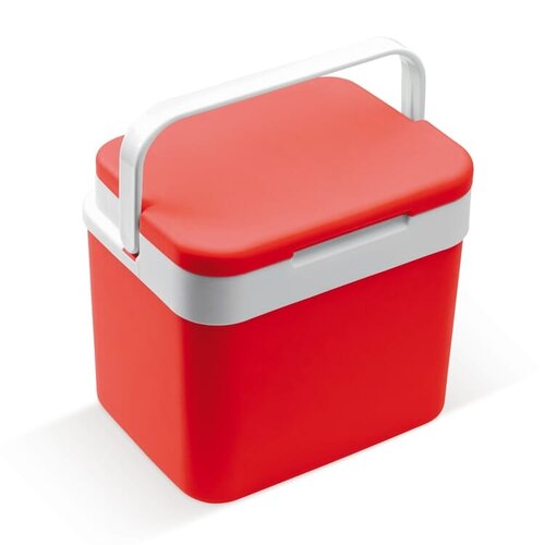 Koelbox Classic 10 liter LT95106 van hoogwaardig kunststof met goede isolatie en stevig handvat bedrukken met logo