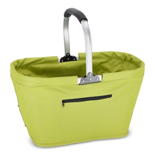 Picknickmand opvouwbaar 600D LT91474 – stevige opvouwbare mand van polyester, duurzaam en bedrukt met logo, ideaal voor zomerse promoties