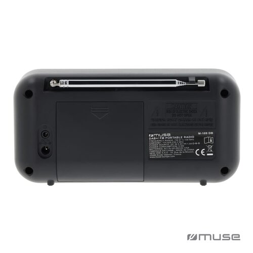 Muse Portable Radio FM DAB+ LT45810 – compacte draagbare radio met helder geluid en hoofdtelefoonaansluiting, ideaal als modern relatiegeschenk