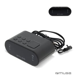 Muse FM wekkerradio LT45811 met logo bedrukken DeBle