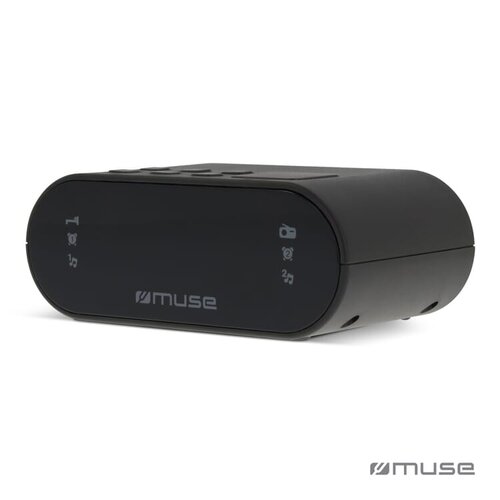 Muse wekkerradio FM LT45811 – compacte wekkerradio met helder display en back-up-functie, ideaal als praktisch relatiegeschenk voor kantoor of thuis