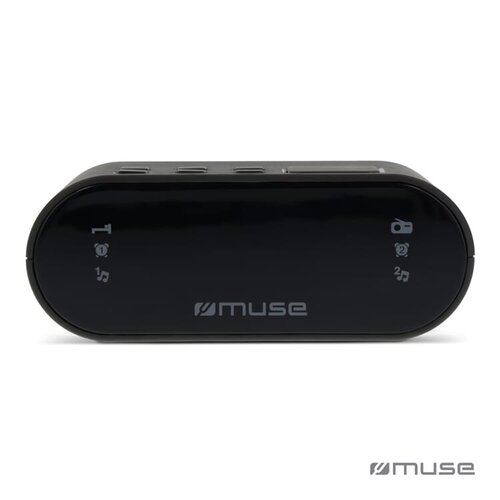 Muse wekkerradio FM LT45811 – compacte wekkerradio met helder display en back-up-functie, ideaal als praktisch relatiegeschenk voor kantoor of thuis