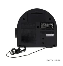 Muse DAB DAB+ FM wekkerradio LT45902 – compacte digitale wekkerradio met dubbele wekfunctie en AUX-aansluiting, ideaal als modern relatiegeschenk