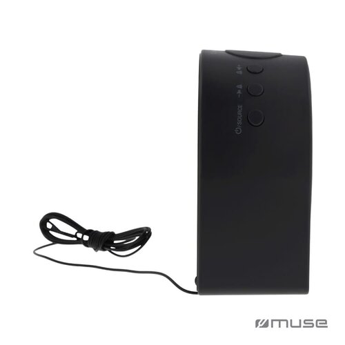 Muse DAB DAB+ FM wekkerradio LT45902 – compacte digitale wekkerradio met dubbele wekfunctie en AUX-aansluiting, ideaal als modern relatiegeschenk