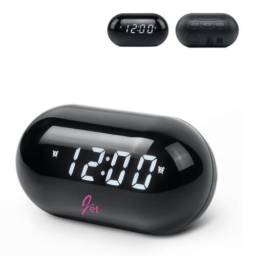 Muse Dual Alarm Clockradio LT55024 – compacte ronde clockradio met helder display en dubbele wekfunctie, ideaal als modern relatiegeschenk