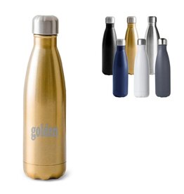 Sagaform Nils stalen fles 500 ml met logo – duurzaam relatiegeschenk