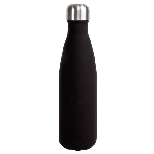 Sagaform Nils stalen fles rubber 500 ml met logo – duurzaam relatiegeschenk