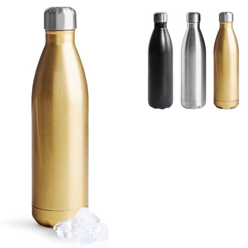 Sagaform Nils stalen fles groot 750 ml met logo – duurzaam relatiegeschenk