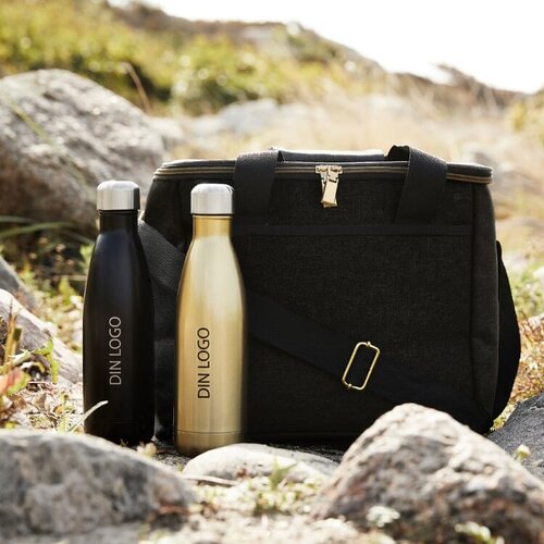 Sagaform Nils stalen fles groot 750 ml met logo – duurzaam relatiegeschenk