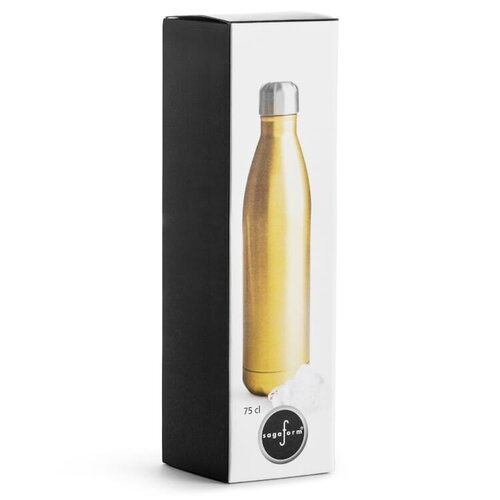 Sagaform Nils stalen fles groot 750 ml met logo – duurzaam relatiegeschenk