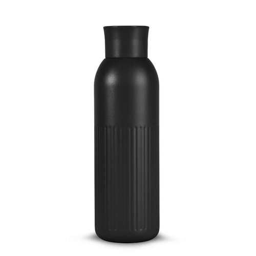 Sagaform Tekla Push stalen fles met drukdop 500 ml met logo – duurzaam relatiegeschenk