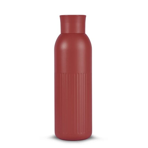 Sagaform Tekla Push stalen fles met drukdop 500 ml met logo – duurzaam relatiegeschenk