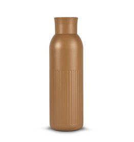 Sagaform Tekla Push stalen fles met drukdop 500 ml met logo – duurzaam relatiegeschenk
