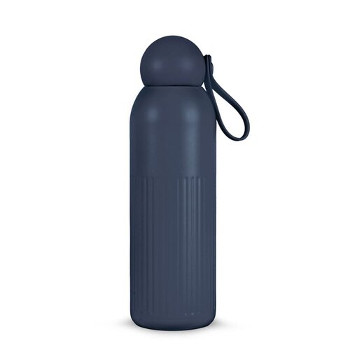 Sagaform Tekla stalen fles gerecycled 500 ml met logo – duurzaam relatiegeschenk