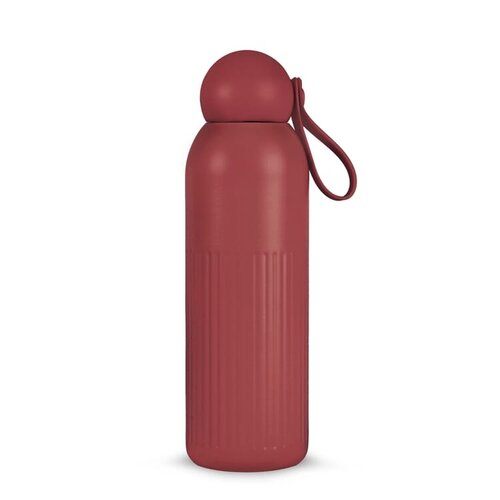 Sagaform Tekla stalen fles gerecycled 500 ml met logo – duurzaam relatiegeschenk