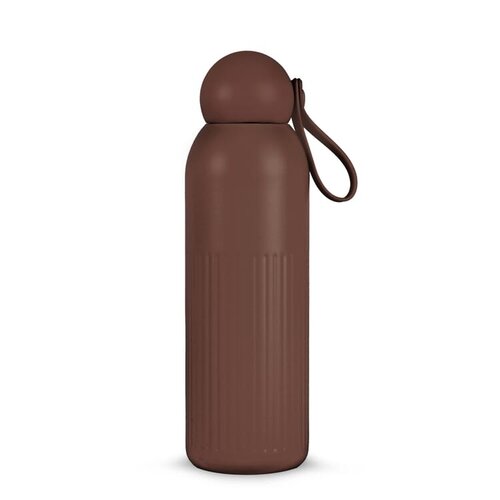 Sagaform Tekla stalen fles gerecycled 500 ml met logo – duurzaam relatiegeschenk