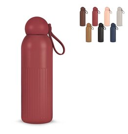 Sagaform Tekla stalen fles gerecycled 500 ml met logo – duurzaam relatiegeschenk