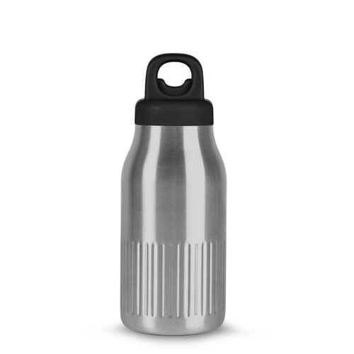 Sagaform Truls stalen fles met openklik dop 500 ml met logo – duurzaam relatiegeschenk