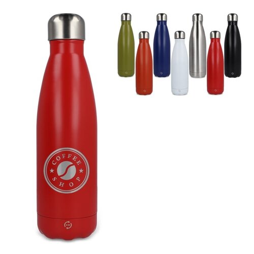 R-Swing gerecyclede RVS fles 500 ml met logo – duurzaam relatiegeschenk