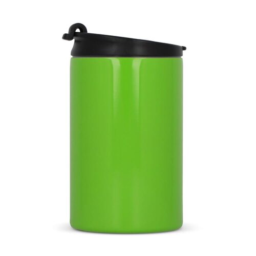 Thermobeker Leak-Free 200ml LT98818 – compacte dubbelwandige lekvrije thermobeker in blikformaat, ideaal duurzaam relatiegeschenk voor onderweg