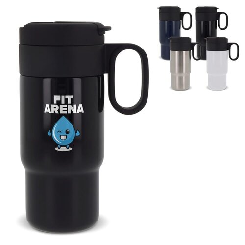 DeBle Flow Sublimatie Thermosfles met Handvat 400 ml LT98718 bedrukken met full-colour logo