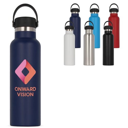 Toppoint Thermofles Marley 650ml LT98873 – duurzame RVS drinkfles met poedercoating bedrukt met logo voor relatiegeschenken