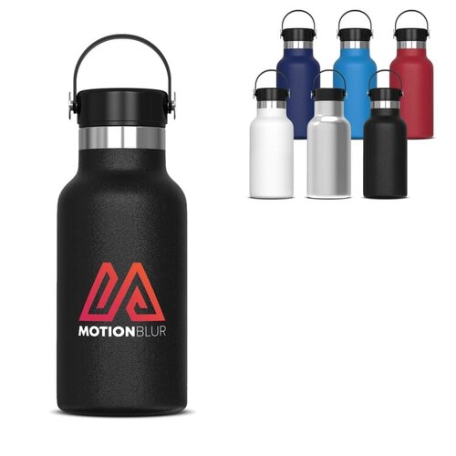 Toppoint Thermofles Marley 350ml LT98871 – compacte duurzame RVS drinkfles met poedercoating bedrukt met logo voor relatiegeschenken